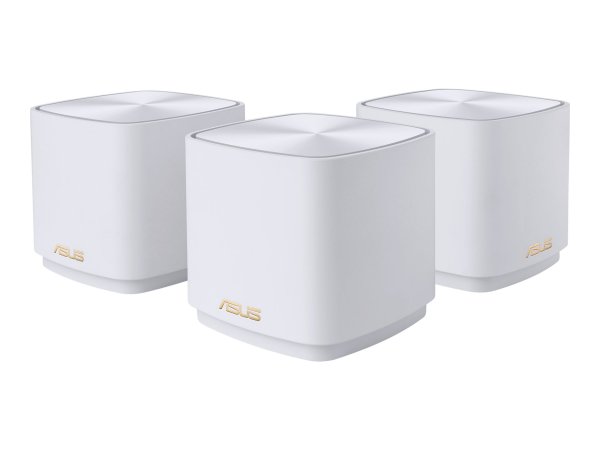 ASUS ZenWiFi XD4 Plus AX1800 3 Pack White - Bianco - Interno - Router Mesh - Potenza - 445,93 m² - D