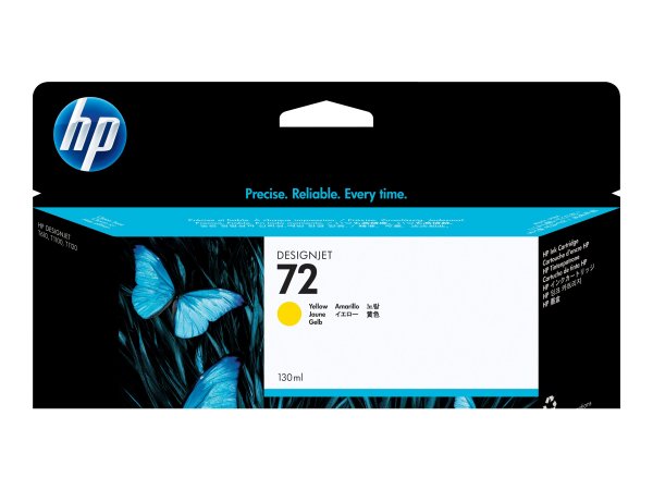 HP Cartuccia inchiostro giallo 72 - 130 ml - Inchiostro colorato - 130 ml - 1 pz