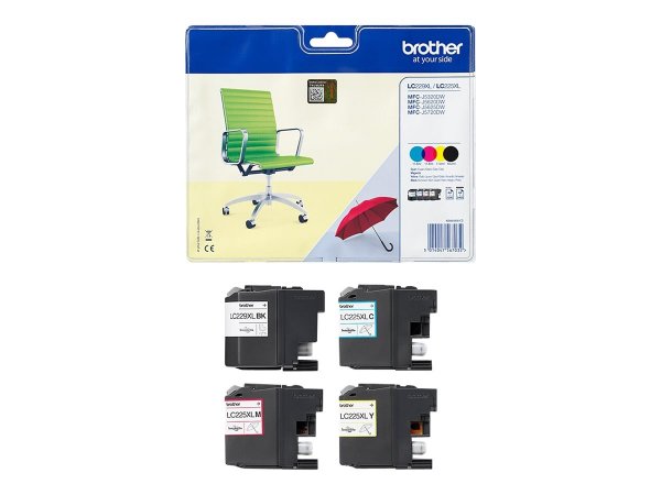 Brother LC229XLVALBPDR - 2400 pagine - 1200 pagine - 4 pz - Confezione multipla