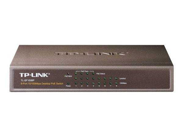 TP-LINK TL-SF1008P - Switch - 4 x 10/100 (PoE)