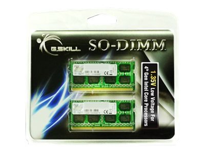 G.Skill 8GB DDR3-1600 - 8 GB - 2 x 4 GB - DDR3 - 1600 MHz - 204-pin SO-DIMM