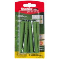 fischer 524833 - Kit di viti e tasselli a muro - Mattone - Cemento - Blocco di gesso - Acciaio zinca