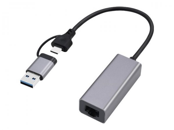 Gembird USB-C to Gigabit Ethernet network LAN adapter - Scheda di interfaccia - 1000 Mbps