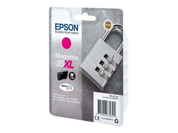 Epson Padlock Singlepack Magenta 35XL DURABrite Ultra Ink - Resa elevata (XL) - Inchiostro a base di