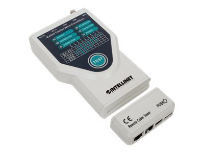 Intellinet 780094 - Tester per cavi UTP/STP - BNC - IEEE-1394 - RJ-11 - RJ-45 - USB - Test di circui