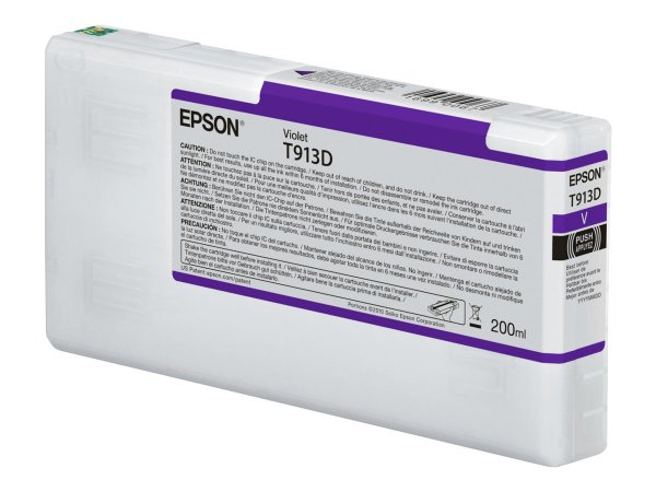 Epson T913D Violet Ink Cartridge (200ml) - Resa standard - Inchiostro a base di pigmento - 200 ml -