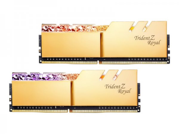 G.Skill Trident Z Royal F4-3600C14Q2-64GTRGB - 64 GB - 8 x 8 GB - DDR4 - 3600 MHz - 288-pin DIMM - O