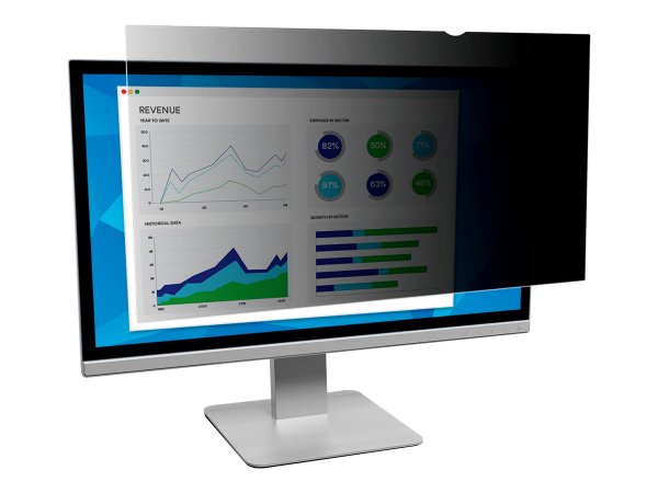 3M PF240W1B - 61 cm (24") - 16:10 - Monitor - Filtro per la privacy senza bordi per display - Lucido