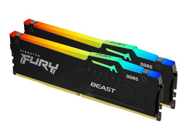 Kingston FURY Beast RGB - 16 GB - 2 x 8 GB - DDR5 - 5600 MHz - 288-pin DIMM