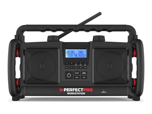 Perfectpro Workstation - Portatile - Digitale - DAB+ - FM - 20 W - AAC - FLAC - MP3 - 1-via