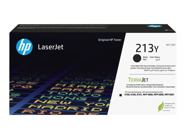 HP Cartuccia toner originale nero ad altissima capacità LaserJet 213Y - 18000 pagine - Nero - 1 pz