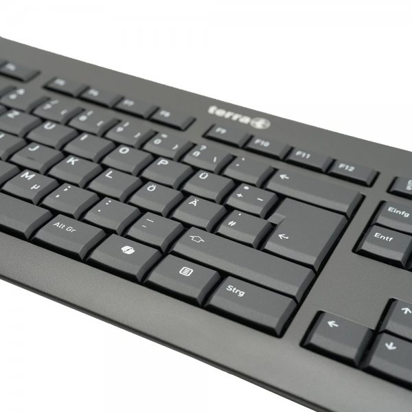 TERRA Keyboard 1500 Corded[DE] USB black Copilot QWERTZ 105 Tasten - Tastiera - 105 tasti