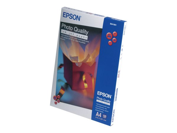 Epson Photo Quality Inkjet Paper - A4 - 100 Fogli - Opaco - 102 g/m² - A4 - Bianco - 100 fogli - Wor