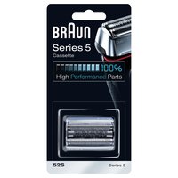 Braun Testina Di Ricambio 52S Color Argento - Compatibile Con I Rasoi Series 5 - 5090cc - 5070cc - 5