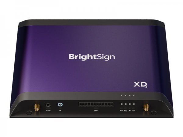 BrightSign XD235 - Viola - H.264 - H.265 - M2TS - MKV - MOV - MP4 - TS - 3840 x 2160 Pixel - SSD - 2