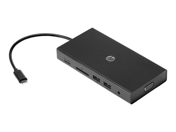 HP Hub multiporta USB-C da viaggio - Cablato - USB 3.2 Gen 1 (3.1 Gen 1) Type-C - 10,100,1000 Mbit/s