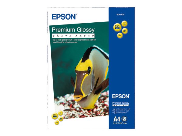 Epson Premium Glossy Photo Paper - A4 - 50 Fogli - Lucida - 255 g/m² - A4 - Bianco - 50 fogli - 1 pz