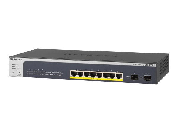 Netgear GS510TPP - Gestito - L2/L3/L4 - Gigabit Ethernet (10/100/1000) - Full duplex - Supporto Powe