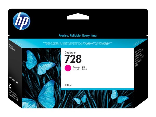 HP Cartuccia inchiostro magenta DesignJet 728 - 130 ml - Inchiostro colorato - 130 ml - 1 pz