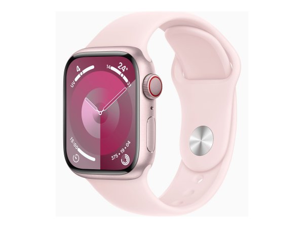 Apple Watch Series 9 GPS+ Cellular 41 mm Aluminiumgehäuse Sport Band Light-Pink