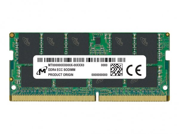 Micron MTA9ASF2G72HZ-3G2R - 16 GB - 1 x 16 GB - DDR4 - 3200 MHz - 260-pin SO-DIMM