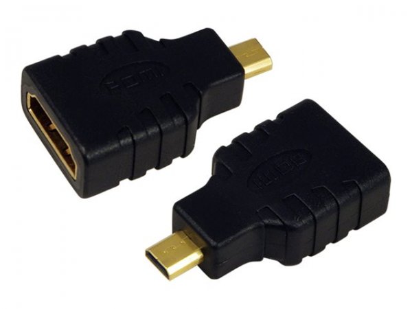 LogiLink AH0010 - HDMI D - HDMI A - Nero