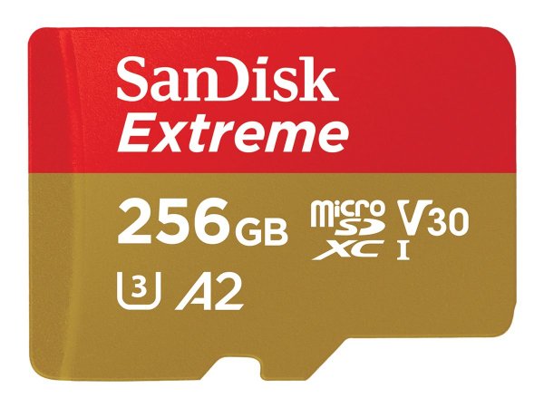 SanDisk Extreme - 256 GB - MicroSDXC - Classe 10 - UHS-I - 190 MB/s - 130 MB/s