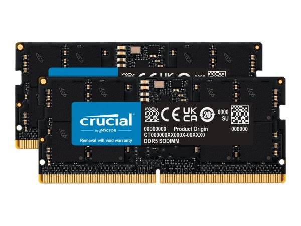 Crucial CT2K16G56C46S5 - 32 GB - 2 x 16 GB - DDR5 - 5600 MHz - 262-pin SO-DIMM