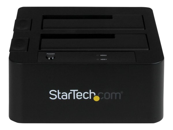 StarTech.com Docking Station USB 3.0 per doppio Hard Disk SATA / eSATA SSD da 2,5"/3,5" con UASP - H