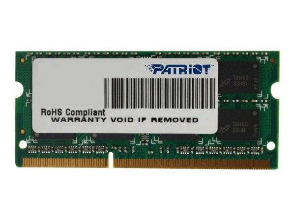 PATRIOT Memory 4GB DDR3 SODIMM - 4 GB - 1 x 4 GB - DDR3 - 1333 MHz - 204-pin SO-DIMM