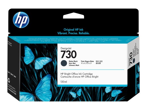 HP Cartuccia di inchiostro nero opaco DesignJet 730 da 130 ml - Resa standard - Nero opaco - Inchios