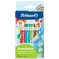 Pelikan Colorella - 6 colori - Nero - Blu - Marrone - Verde - Rosso - Giallo - Multicolore - Rotondo