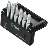 Wera Bit-Check - 6 pz - Phillips - Viti a croce - Fessura - PH 1,PH 2 - PZ 1,PZ 2