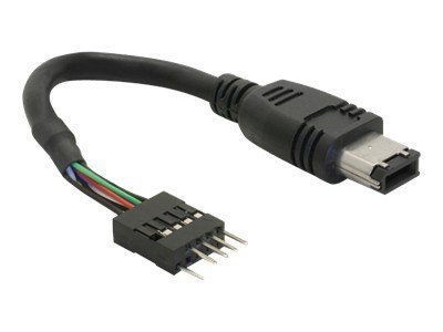 Delock FireWire Cable - Nero - Maschio/Maschio - 0,016 m