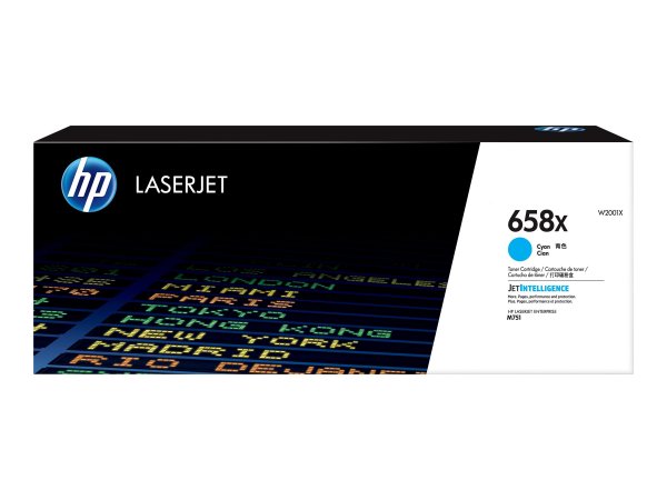 HP Cartuccia toner ciano originale LaserJet 658X ad alta capacità - 28000 pagine - Ciano - 1 pz