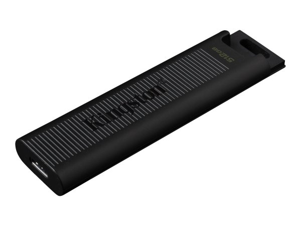 Kingston DataTraveler Max - 512 GB - USB tipo-C - 1000 MB/s - Lamina di scorrimento - 12 g - Nero