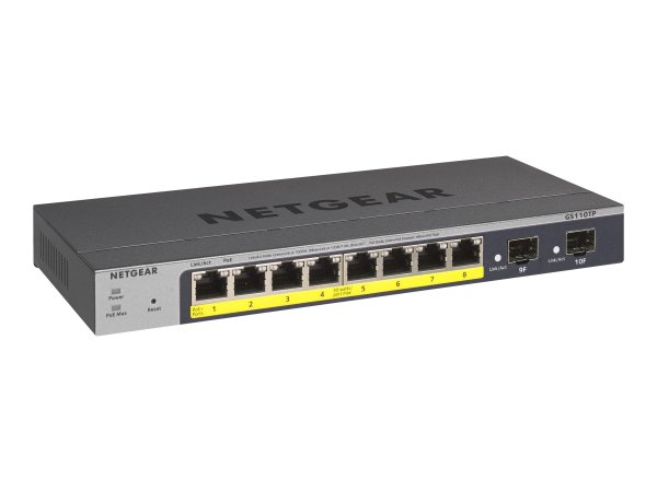 Netgear GS110TP - Gestito - L2/L3/L4 - Gigabit Ethernet (10/100/1000) - Full duplex - Supporto Power