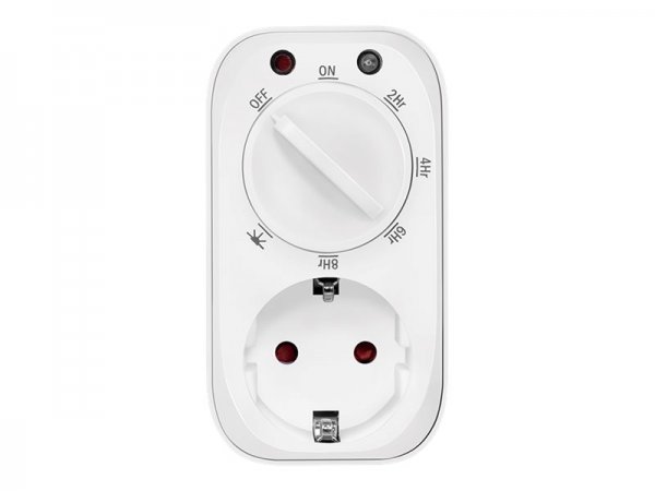 LogiLink ET0012 - Timer quotidiano - Bianco - Manopola - IP20 - 230 V - 50 Hz