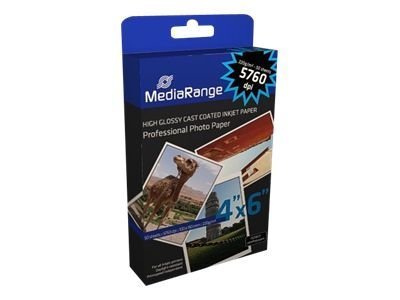 MEDIARANGE MRINK104 - Molto lucida - 220 g/m² - Ad inchiostro - Bianco - 50 fogli - 100 mm