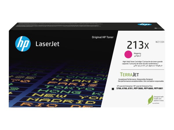 HP Cartuccia toner originale magenta ad alta capacità LaserJet 213X - 6000 pagine - Magenta - 1 pz