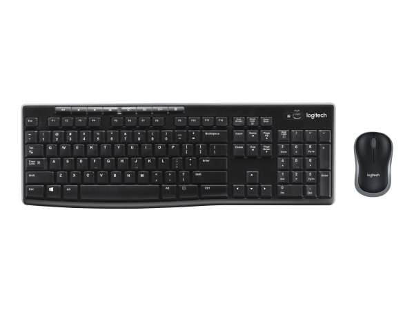 Logitech MK270 - Standard - Senza fili - RF Wireless - QWERTZ - Nero - Mouse incluso