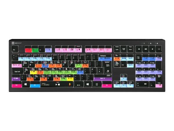 Logickeyboard LKB-FLS-A2PC-UK - Full-size (100%) - USB - Tasto con meccanismo a forbici - QWERTY - N