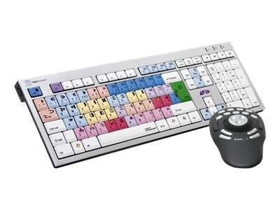 Logickeyboard Avid NewsCutter - Full-size (100%) - Cablato - USB - QWERTZ - Alluminio