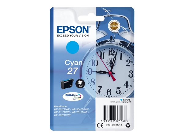 Epson 27 - 3.6 ml - cyan - original