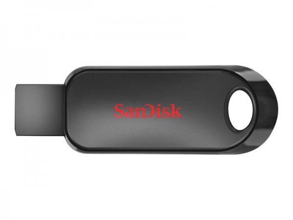 SanDisk Cruzer Snap - 128 GB - USB tipo A - 2.0 - Lamina di scorrimento - 6,1 g - Nero