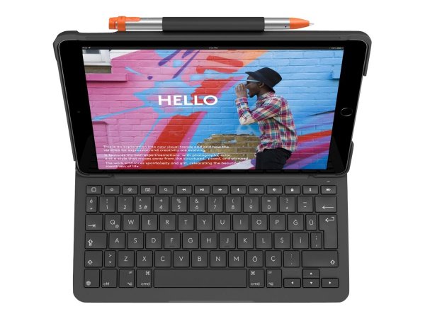 Logitech Slim Folio - QWERTZ - Tedesco - 1,7 cm - 1,5 mm - Apple - iPad Pro 11" (1st gen)(A1980 - A2