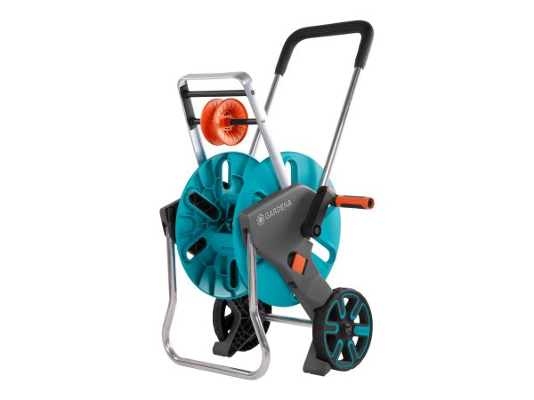 Gardena AquaRoll M Easy - Carrello avvolgitubo - Manuale - Funzionale - Nero - Blu - Arancione - Lib