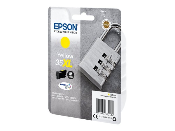 Epson Padlock Singlepack Yellow 35XL DURABrite Ultra Ink - Resa elevata (XL) - Inchiostro a base di