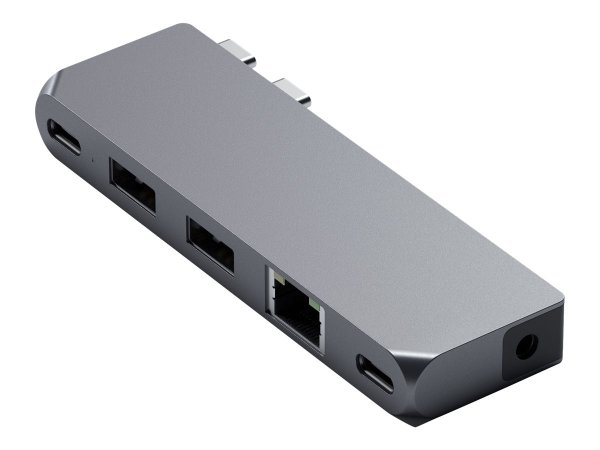 Satechi Pro Hub Mini - Docking - USB 3.2 Gen 1 (3.1 Gen 1) Type-C - 96 W - 1000 Mbit/s - Grigio - Sp