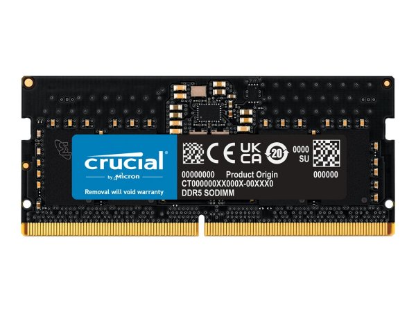 Crucial CT8G48C40S5 - 8 GB - 1 x 8 GB - DDR5 - 4800 MHz - 262-pin SO-DIMM